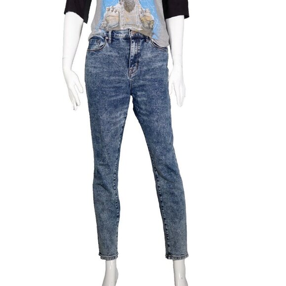 BDG Urban Outfitters Women's Size 28 Blue Acid Wash Twig High-Rise Skinny Jeans - Picture 2 of 10